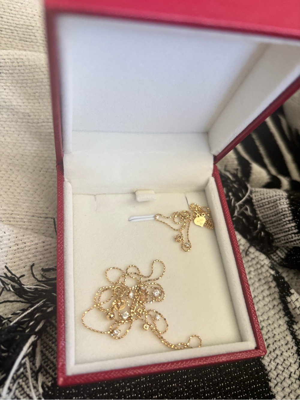 18K gold Starry Diamond necklace and Bracelet